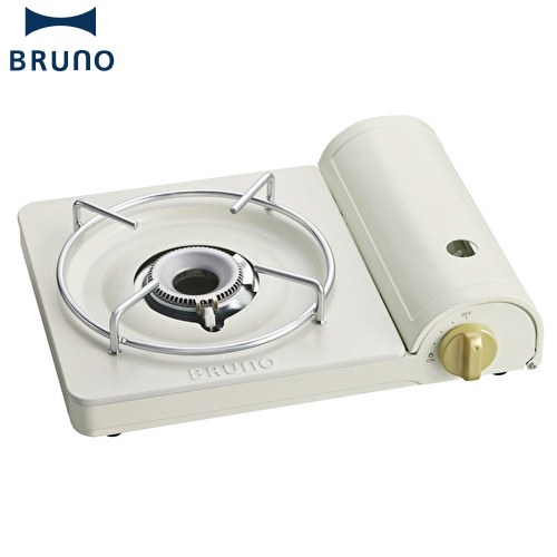 BRUNO カセットコンロスリム カセットコンロ 対応サイズ：目安として土鍋9号まで 出力：3.5kW  アイボリー ≪BOE095-IV≫