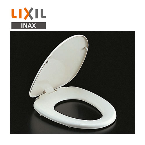 INAX トイレオプション品 フタ付前丸便座(標準)ワンタッチ着脱式 本体ワンタッチ着脱 ピュアホワイト BW1 【送料無料】≪CF-37AT-BW1≫