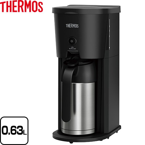 サーモス 真空断熱ポット コーヒーメーカー コーヒーメーカー 容量：0.63L ブラック ≪ECJ-700-BK≫
