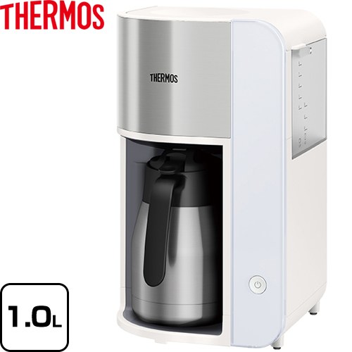 サーモス 真空断熱ポット コーヒーメーカー コーヒーメーカー 容量：1.0L ホワイト ≪ECK-1000-WH≫