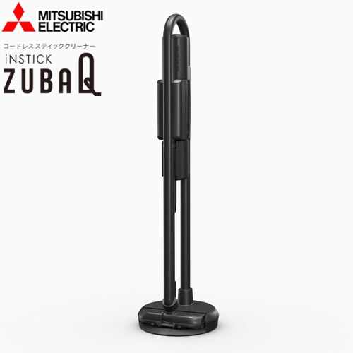 三菱 コードレススティッククリーナー iNSTICKシリーズ ZUBAQ 掃除機 紙パック式 0.5L  マットチタンブラック ≪HC-JK2E-B≫
