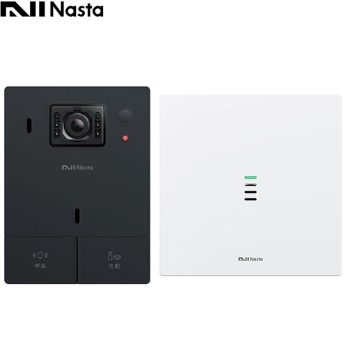 ナスタ Nasta Interphone ドアホン ナスタインターホン 標準セット 有線通信モデル 電源AC100V  ブラック ≪KS-DP01U-BK≫