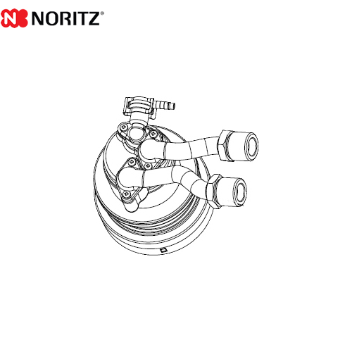 ノーリツ マイクロバブル用循環アダプター ガス給湯器部材 ネジ接続（G1/2）L型（左設置） 品名コード：0707492 ≪MB2-1-FL≫