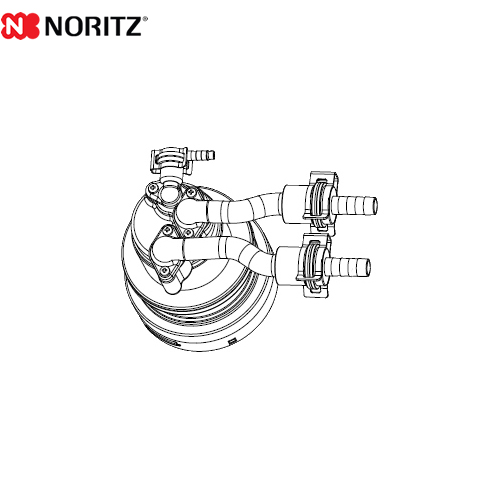 ノーリツ マイクロバブル用循環アダプター ガス給湯器部材 樹脂管接続（φ10）L型（左設置） 品名コード：0707495 ≪MB2-1-JL≫