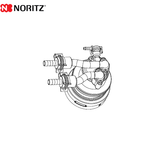 ノーリツ マイクロバブル用循環アダプター ガス給湯器部材 樹脂管接続（φ10）L型（右設置） 品名コード：0707496 ≪MB2-1-JR≫