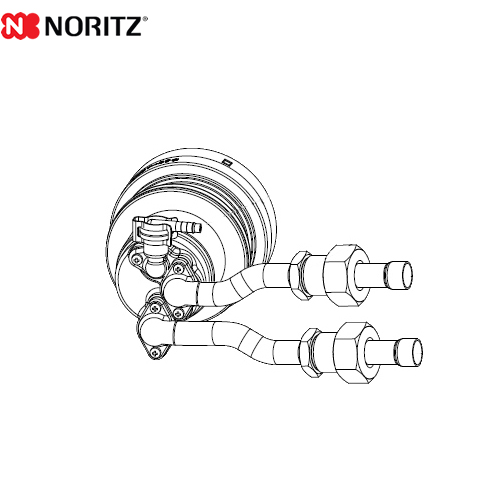ノーリツ マイクロバブル用循環アダプター ガス給湯器部材 ロー付接続（内径φ12.8）L型（左設置） 品名コード：0707489 ≪MB2-1-TLL≫