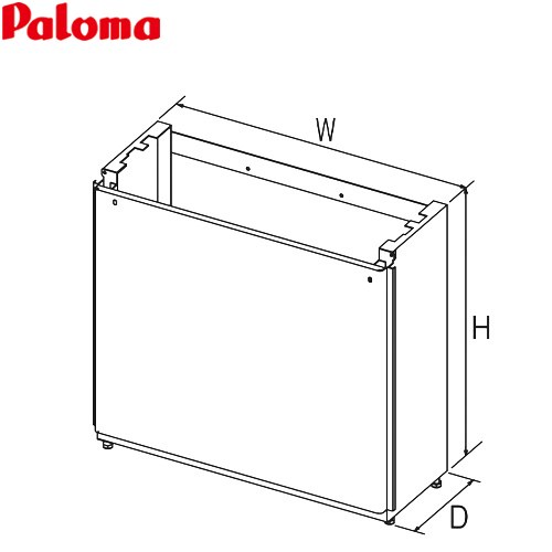 パロマ 据置台 ガス給湯器部材 型式コード：40276  メタリックベージュ ≪SDFA-10 450L≫