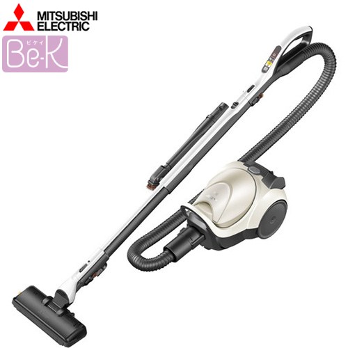 三菱 Be-K ビケイ プレミアムタイプ 掃除機 紙パック式 1.5L  ホワイトゴールド ≪TC-FD2F-N≫